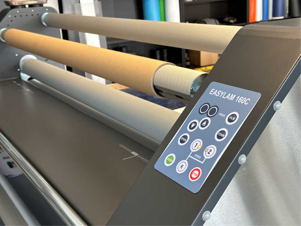 Bedienfeld des Laminators Easylam 160C für Schutzlaminat